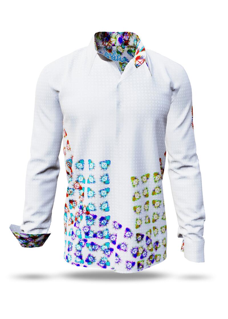 NAYARA - White men´s shirt  by GERMENS artfashion