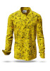 Discover colorful button up shirts for men GRAVUR YELLOW - 100% cotton