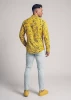 Herren Hemden Langarm GRAVUR YELLOW – GERMENS artfashion – 100 % Baumwolle - Größe M
