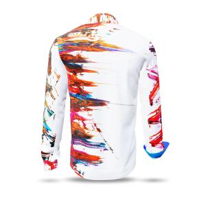 INTERFERENCE - Cool white-red mens´shirt - GERMENS