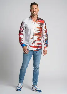 Discover colorful button up shirts for men INTERFERENCE -...