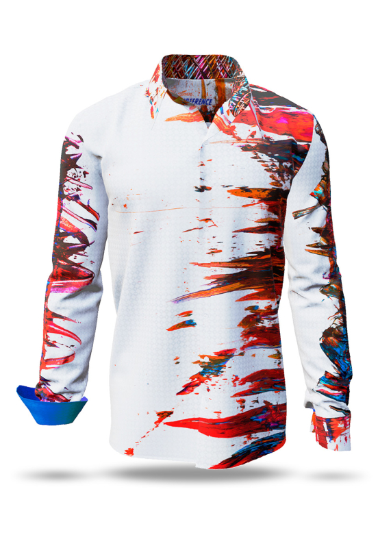 Discover colorful button up shirts for men INTERFERENCE - 100% cotton