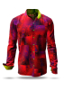 Discover colorful button up shirts for men DRACO RED - 100% cotton