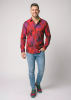 Discover colorful button up shirts for men DRACO RED - 100% cotton