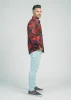 Discover colorful button up shirts for men DRACO RED - 100% cotton