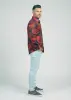 Discover colorful button up shirts for men DRACO RED - 100% cotton