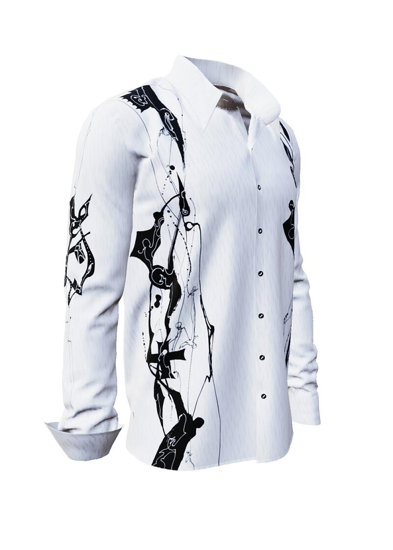 BEOWULF - White-black mensshirt - GERMENS