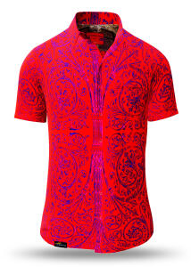 Button up shirt for summer PORTE NOTRE-DAME PARIS ROUGE -...