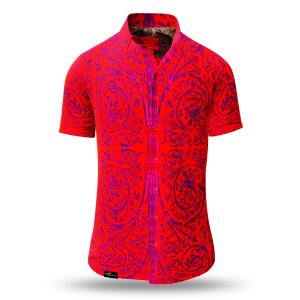 Button up shirt for summer PORTE NOTRE-DAME PARIS ROUGE -...