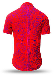 Kurzarmhemd Herren Sommer PORTE NOTRE-DAME PARIS ROUGE...