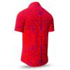 Button up shirt for summer PORTE NOTRE-DAME PARIS ROUGE - GERMENS