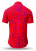 Summer shirt for men PORTE NOTRE-DAME PARIS ROUGE - 100% cotton - 10 sizes from XS to 6XL - exceptional design - finest workmanship - fabrics made in Germany - limited edition and exclusive