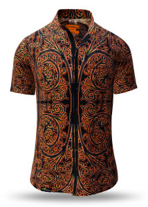 Summer shirt for men PORTE NOTRE-DAME PARIS BOUGIE - 100%...
