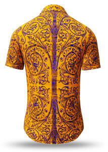 Kurzarmhemd Herren Sommer PORTE NOTRE-DAME PARIS JAUNE...