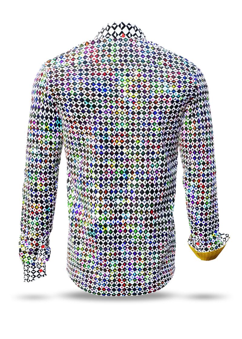 SOJOURNER VIVID - Designer shirt with colourful pixels -...