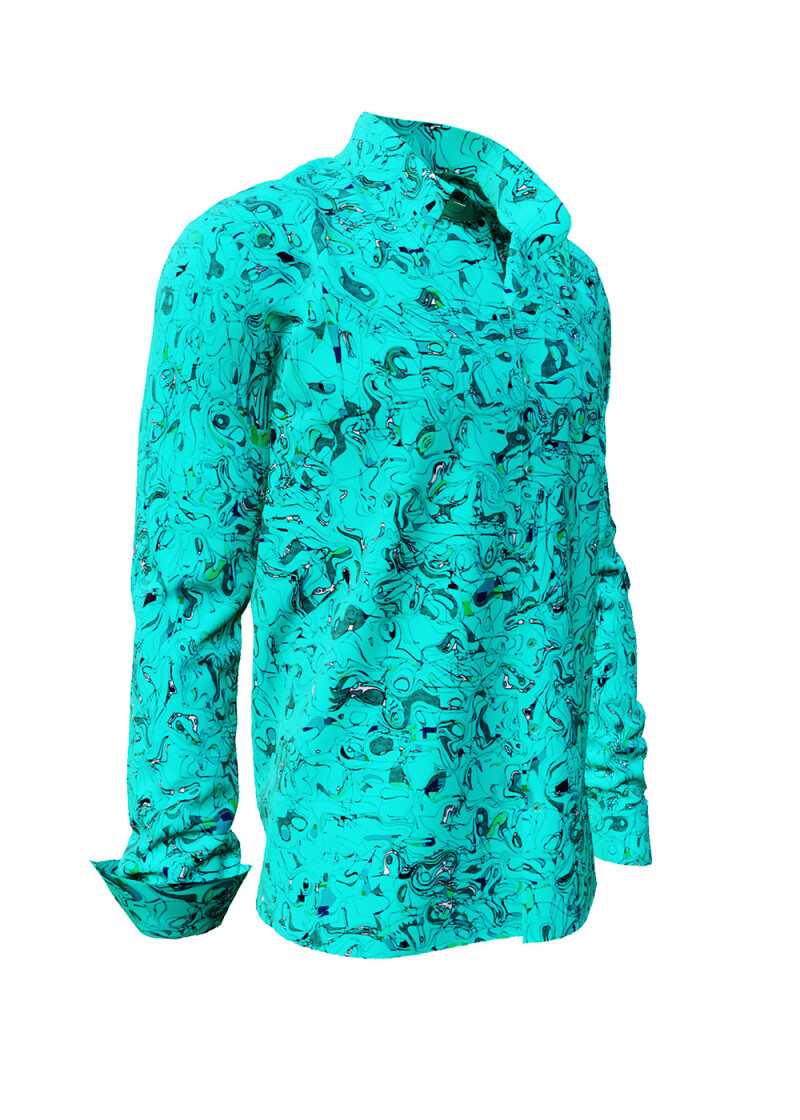 GRAVUR MINT - Mintgrnes Freizeithemd - GERMENS