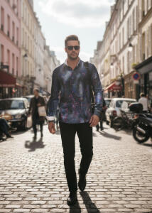 Button Up Shirt SPLASH from GERMENS