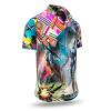Button up shirt for summer CYBER ODYSSEY - GERMENS