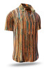 Summer shirt for men WATERFALL BROWN - 100% cotton - 10 sizes from XS to 6XL - exceptional design - finest workmanship - fabrics made in Germany - limited edition and exclusive