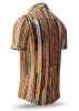 WATERFALL BROWN summer shirt - 100% cotton - GERMENS artfashion XXL