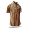 Summer button shirt WATERFALL BROWN - GERMENS