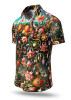 Mens Short Sleeve Button Up FLORA PHANTASTICA – GERMENS artfashion – 100 % Cotton - Size XL