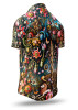 Cotton Shirts Short Sleeve FLORA PHANTASTICA – GERMENS artfashion – 100 % Cotton - Size 3XL