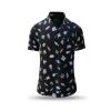 Musician Short-Sleeve Button-Up Shirt SONATA SPECTRUM from GERMENS - 100 % cotton - 10 sizes from XS to 6XL