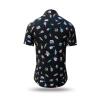 Musician Short-Sleeve Button-Up Shirt SONATA SPECTRUM from GERMENS - 100 % cotton - 10 sizes from XS to 6XL