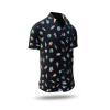Musician Short-Sleeve Button-Up Shirt SONATA SPECTRUM from GERMENS - 100 % cotton - 10 sizes from XS to 6XL