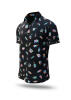 MUSIKER HEMDEN KURZARM SONATA SPECTRUM Sommerhemd - 100 % Baumwolle - GERMENS artfashion