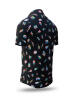 MUSIKER HEMDEN KURZARM SONATA SPECTRUM Sommerhemd - 100 % Baumwolle - GERMENS artfashion