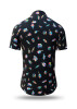 Musician Short-Sleeve Button-Up Shirt SONATA SPECTRUM from GERMENS - 100 % cotton - 10 sizes from XS to 6XL