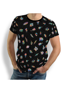 ausgefallene T-Shirts für Männer - SONATA SPECTRUM - 100 % Baumwolle - GERMENS artfashion - Größe 4XL