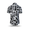 black white shirt short sleeve JUPPI by GERMENS by GERMENS - 100 % cotton - 10 sizes from XS to 6XL