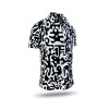 Exclusive black and white short-sleeved shirt for men JUPPI