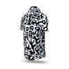 Exclusive black and white short-sleeved shirt for men JUPPI