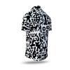 Exclusive black and white short-sleeved shirt for men JUPPI