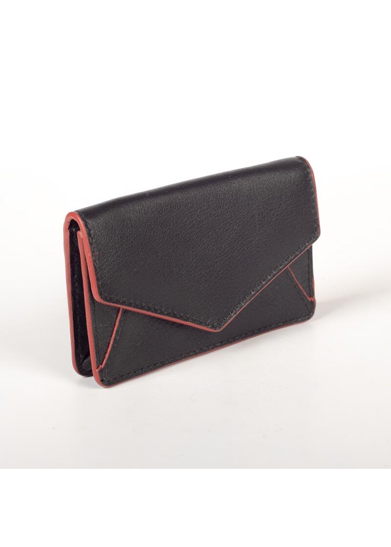Black HONG KONG business card holder with RFID protection