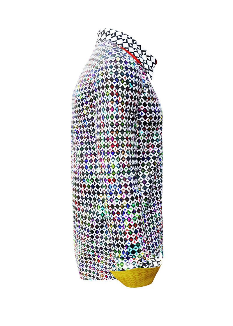 SOJOURNER VIVID - Designerhemd mit bunten Pixeln - GERMENS