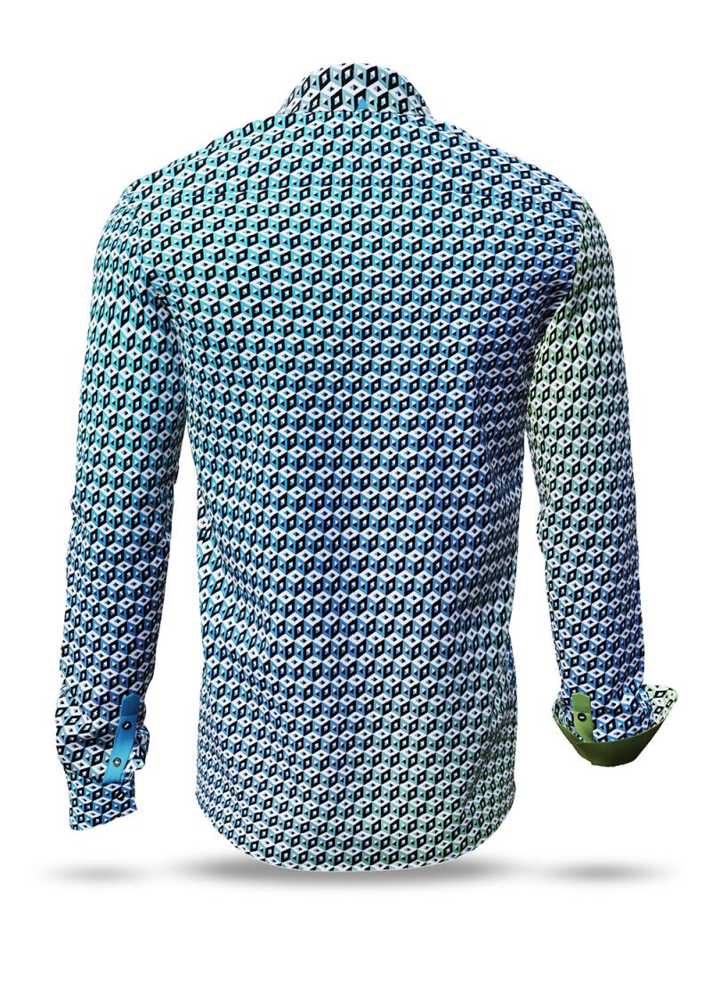 Designer shirt CUBO AZUR