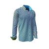 Entdecke bunte Hemden Herren CUBO AZUR - 100 % Baumwolle