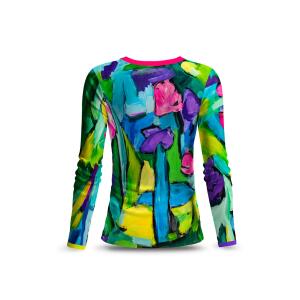 Langarm Shirt Damen FIORE ASTRATTA von GERMENS artfashion...