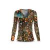 Langarm Shirt Damen FLORA PHANTASTICA von GERMENS artfashion - hergestellt aus 100 % Baumwolle Made in Sachsen/Germany - 7 Größen von XS bis 3XL