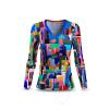 Langarm Shirt Damen CITY OF FANTASY von GERMENS artfashion - hergestellt aus 100 % Baumwolle Made in Sachsen/Germany - 7 Größen von XS bis 3XL