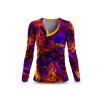 Long sleeve shirt ladies AIXON by GERMENS artfashion - made of 100 % cotton Made in Saxony/Germany - 7 sizes from XS to 3XL