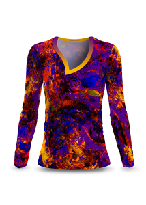 Women long sleeve shirts AIXON - GERMENS artfashion – 100 % Cotton – Size 3XL