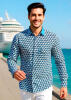 Button Up Shirt CUBO AZUR from GERMENS