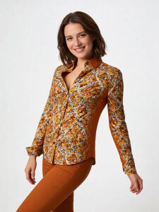 ausgefallene Damenbluse für Damen - MIROUGE FALL -...