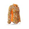 brown beige blouse ladies MIROUGE FALL by GERMENS artfashion made of 100 % cotton Made in Saxony in 7 sizes from XS to 3XL